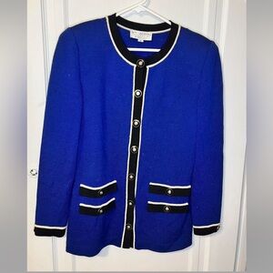 St. John by Marie Gray jacket Blue/black/gold